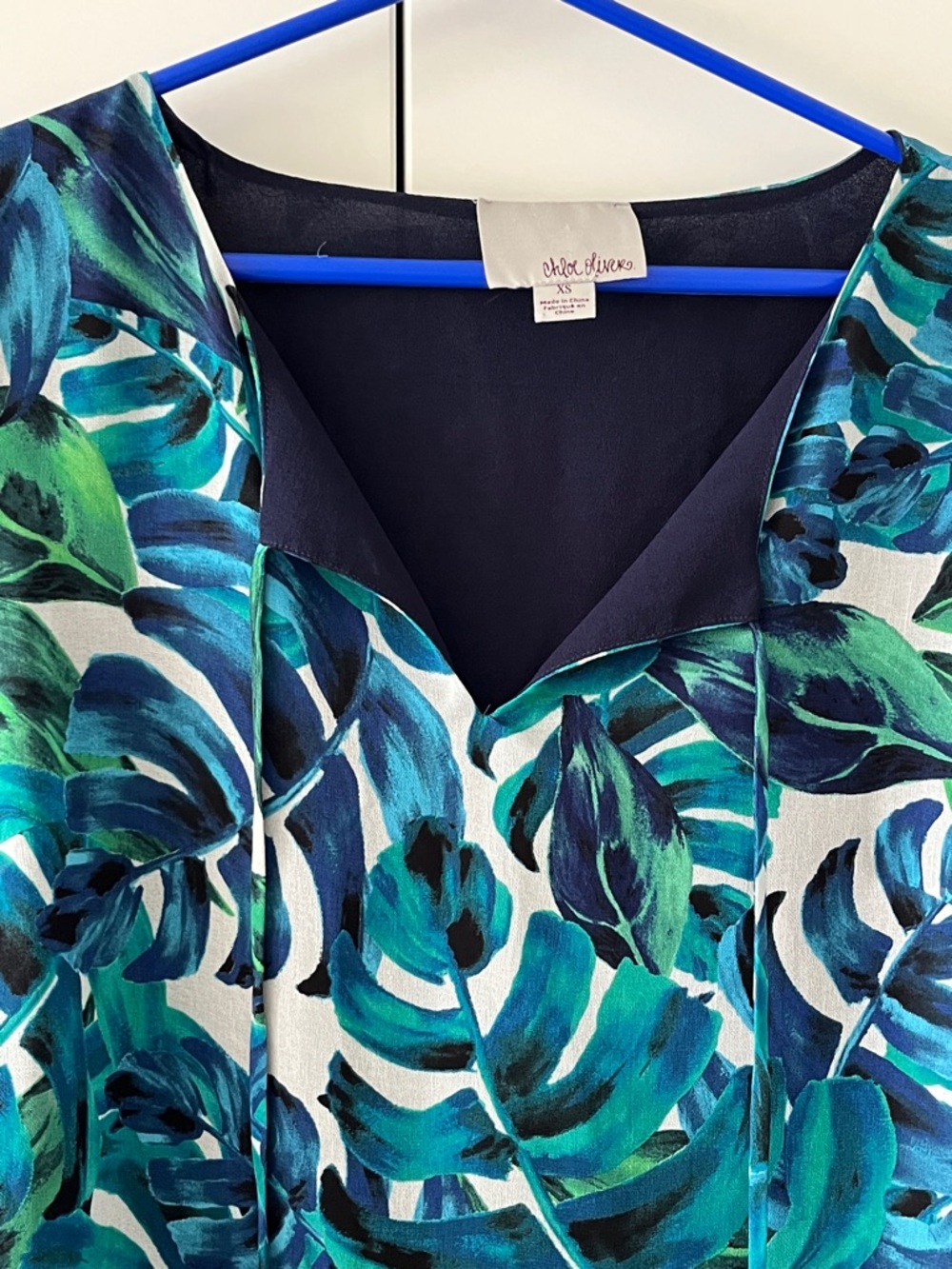 Chloe Oliver from Anthropologie Tropical Palm Leaf Shift Dress - Picture 6 of 15